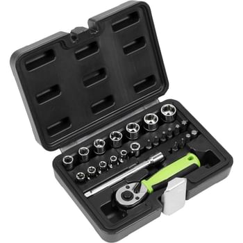 Siegen 25 Piece 1/4" Drive Hex Socket Set