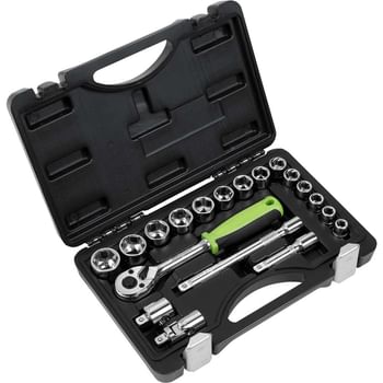 Siegen 19 Piece 3/8" Drive Hex Socket Set