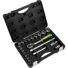 Siegen 21 Piece 1/2" Drive Hex Socket Set Siegen 21 Piece 1/2" Drive Hex Socket Set