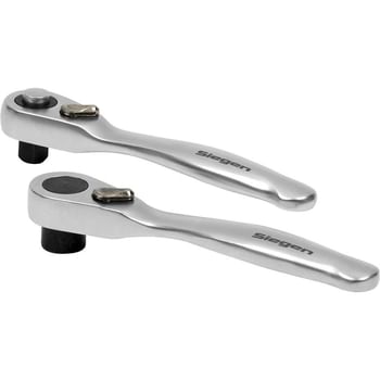 Siegen 2 Piece 1/4" Drive Micro Ratchet and Bit Driver Set