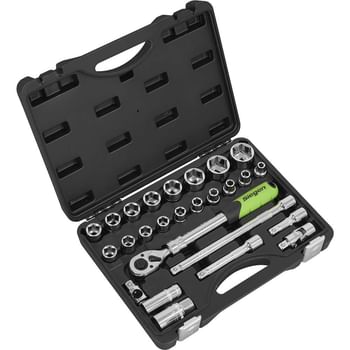 Siegen 26 Piece 1/2" Drive Socket Set with Extendable Ratchet