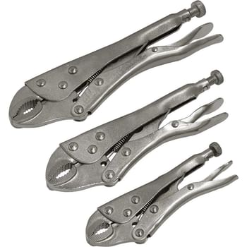 Siegen 3 Piece Locking Plier Set
