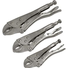 Siegen 3 Piece Locking Plier Set Siegen 3 Piece Locking Plier Set