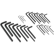 Siegen 25 Piece Hexagon Allen Key Set Metric and Imperial