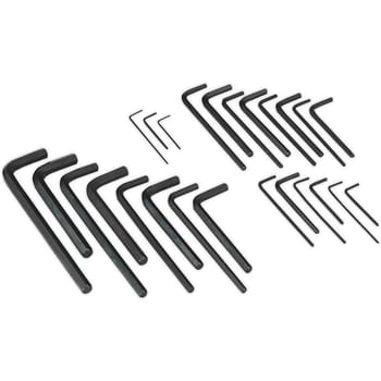 Siegen 25 Piece Hexagon Allen Key Set Metric and Imperial