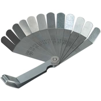 Siegen 12 Blade Feeler Gauge Offset Dual Marked