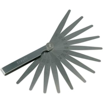 Siegen 13 Blade Feeler Gauge Imperial