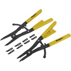 Siegen Internal / External Circlip Plier Set with Interchangeable Tips