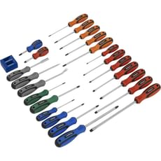 Siegen 24 Piece Soft Grip Screwdriver Set