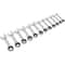 Siegen 12 Piece Stubby Ratchet Combination Spanner Set Metric 