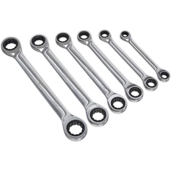 Siegen S0636 6 Piece Double Ended Ratchet Ring Wrench Set