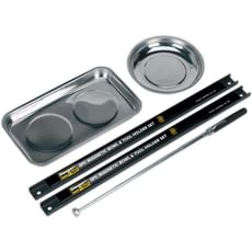 Siegen 5 Piece Magnetic Tray, Rail and Pick Up Tool Set