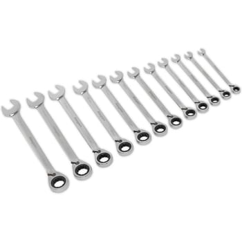 Siegen 12 Piece Ratchet Combination Spanner Set Metric