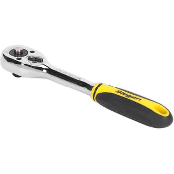 Siegen 3/8" Drive Pear Head Ratchet with Comfort Grip Handle