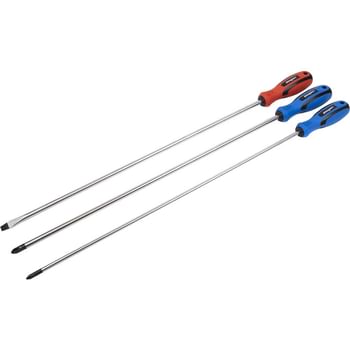 Siegen 3 Piece Extra Long Hammer Through Screwdriver Set