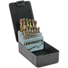 Siegen 25 Piece HSS Titanium Coated Drill Bit Set