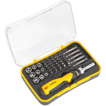Siegen 45 Piece 1/4" Drive Ratchet Socket and Bit Set