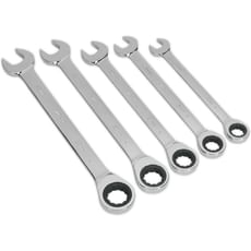 Siegen 5 Piece Combination Ratchet Spanner Set Metric
