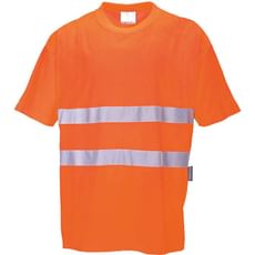 Portwest Hi Vis Cotton Comfort Short Sleeve T Shirt