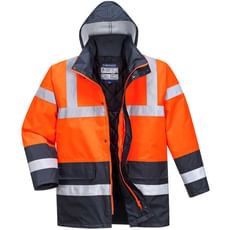 Oxford Weave 300D Class 3 Hi Vis Contrast Traffic Jacket