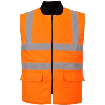 Oxford Weave 300D Class 2 Reversible Hi Vis Bodywarmer