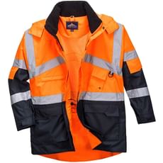 Oxford Weave 300D Class 2 Hi Vis 2-Tone Breathable Jacket