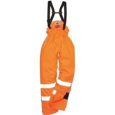 BizFlame Hi Vis Flame Resistant Rain Lined Trousers