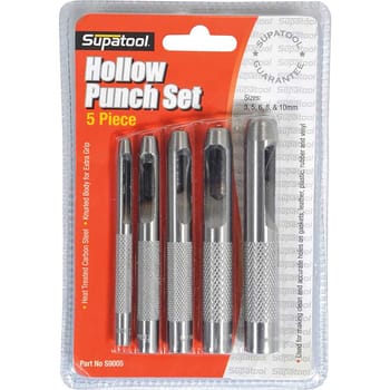 Supatool 5 Piece Hollow Punch Set