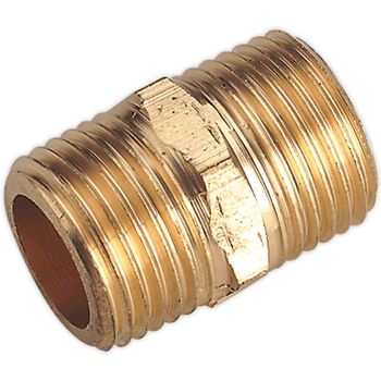 Sealey Nipple 1/2"BSPT Male to 1/2"BSPT Male