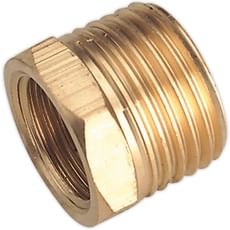 Sealey Nipple 1/2" BSPT Male to 3/8" BSP Female