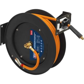 Sealey High Visibility Hybrid Air Hose and Metal Reel