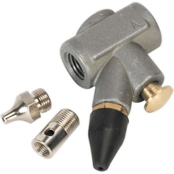 Sealey SA905 Inline Air Blow Gun with 3 Nozzles
