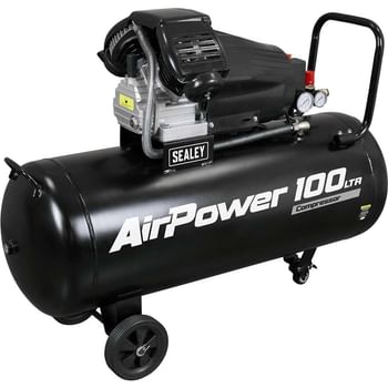 Sealey SAC10030VA V Twin Direct Drive Air Compressor 100 Litre
