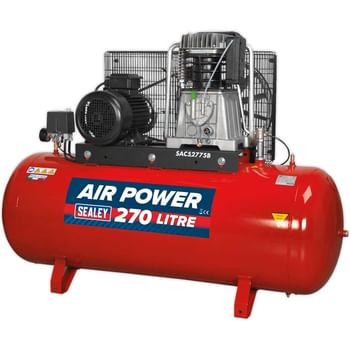 Sealey SAC52775B 3 Phase Electric Air Compressor 270 Litre
