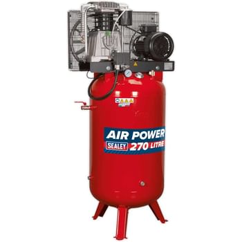 Sealey SACV52775B Vertical Air Compressor 270 Litre