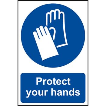 Scan Protect Your Hands Sign