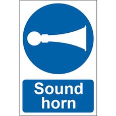 Scan Sound Horn PVC Sign Scan Sound Horn PVC Sign