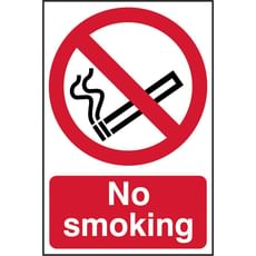 Scan PVC Self Adhesive No Smoking Warning Sign Scan PVC Self Adhesive No Smoking Warning Sign