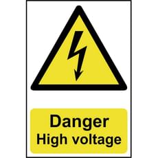 Scan Danger High Voltage Sign Scan Danger High Voltage Sign