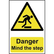 Scan Danger Mind The Step Sign Scan Danger Mind The Step Sign
