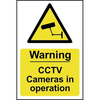 Scan Warning CCTV Cameras In Operation Sign