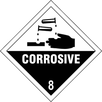 Scan Corrosive 8 Sign