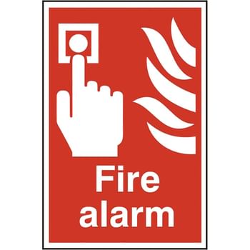 Scan Fire Alarm PVC Sign