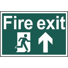 Scan Fire Exit Running Man Arrow Up Sign Scan Fire Exit Running Man Arrow Up Sign