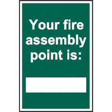 Scan Your Fire Assembly Point Is PVC Sign