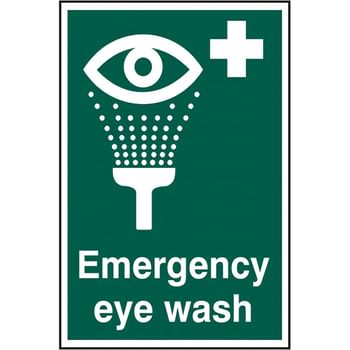 Scan Emergency Eye Wash PVC Sign
