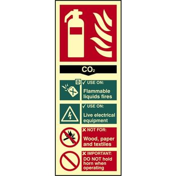 Scan CO2 Fire Extinguisher Sign