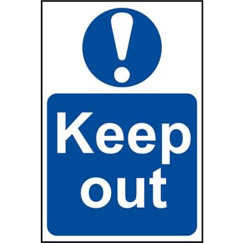 Scan Keep Out Sign