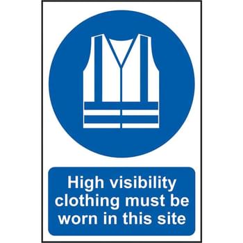 Scan High Visibility Jackets Must Be Worn In This Site PVC Sign