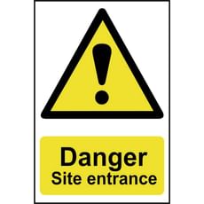 Scan Danger Site Entrance Sign Scan Danger Site Entrance Sign